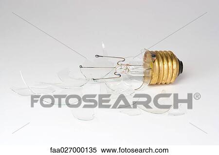 Broken light bulb, close-up View Large Photo Image Stock Photography - Broken light bulb, close-up. Fotosearch