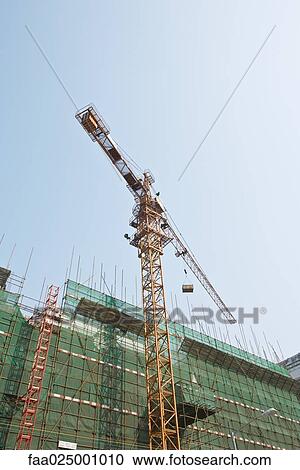 Stock Image - Building undergoing renovation. Fotosearch