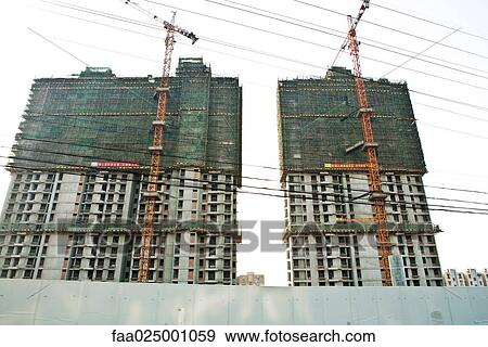 Buildings under construction View Large Photo Image Stock Photo - Buildings under construction. Fotosearch