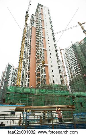 Stock Image - Buildings under renovation. Fotosearch