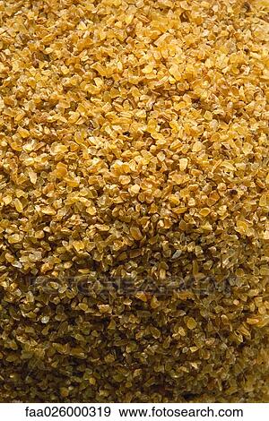 Bulgur wheat, extreme close-up, full frame View Large Photo Image Stock Photo - Bulgur wheat, extreme close-up, full frame. Fotosearch