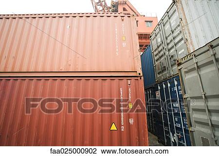 Cargo containers View Large Photo Image Stock Image - Cargo containers. Fotosearch