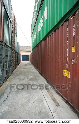 Cargo containers View Large Photo Image Stock Image - Cargo containers. Fotosearch