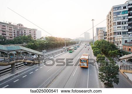 China, city thoroughfare, high angle view View Large Photo Image Stock Image - China, city thoroughfare, high angle view. Fotosearch