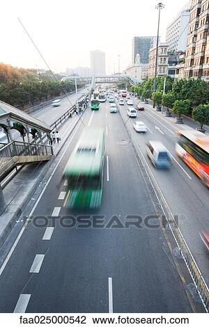 China, city thoroughfare, high angle view View Large Photo Image Stock Image - China, city thoroughfare, high angle view. Fotosearch