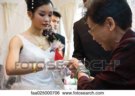Chinese wedding, giving of jewelry to the bride View Large Photo Image Stock Photograph - Chinese wedding, giving of jewelry to the bride. Fotosearch