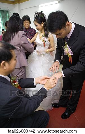 Chinese wedding jewelry giving ceremony View Large Photo Image Stock Image - Chinese wedding jewelry giving ceremony. Fotosearch
