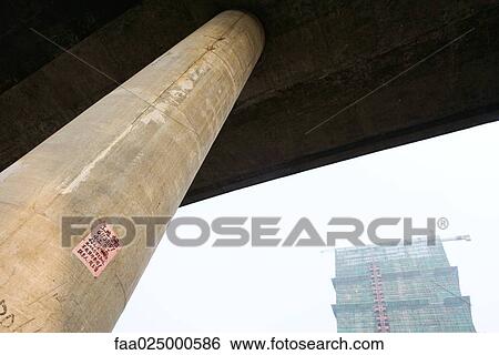 Column supporting overpass, low angle view View Large Photo Image Stock Photograph - Column supporting overpass, low angle view. Fotosearch