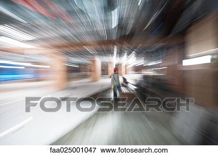 Construction worker, blurred motion View Large Photo Image Stock Photo - Construction worker, blurred motion. Fotosearch