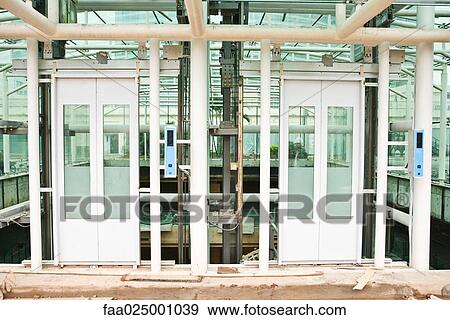 Elevator shaft under construction View Large Photo Image Stock Photo - Elevator shaft under construction. Fotosearch
