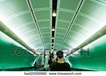 Escalator, high angle view View Large Photo Image Stock Image - Escalator, high angle view. Fotosearch