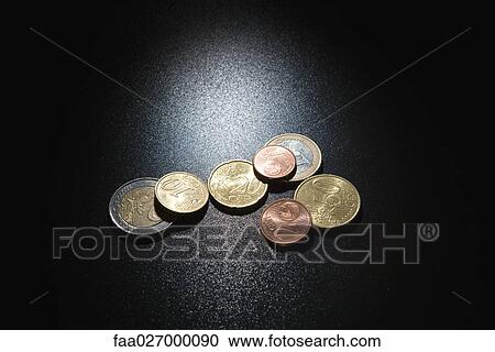 Euro coins of various denominations, studio shot View Large Photo Image Stock Image - Euro coins of various denominations, studio shot. Fotosearch