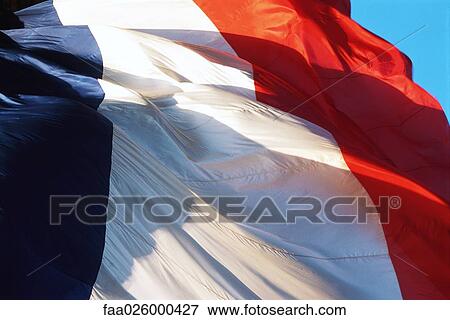 French flag rippling in wind, close-up, cropped View Large Photo Image Stock Photo - French flag rippling in wind, close-up, cropped. Fotosearch