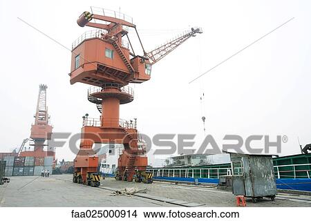 Loading crane in shipyard View Large Photo Image Picture - Loading crane in shipyard. Fotosearch