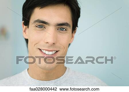 Man smiling at camera, portrait View Large Photo Image Stock Image - Man smiling at camera, portrait. Fotosearch