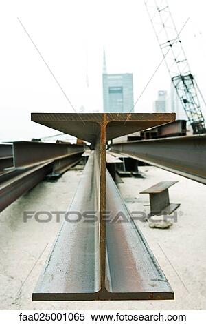 Metal beam in construction site, close-up View Large Photo Image Stock Photography - Metal beam in construction site, close-up. Fotosearch