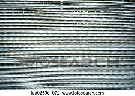 Stock Image - Metal rods, full frame. Fotosearch