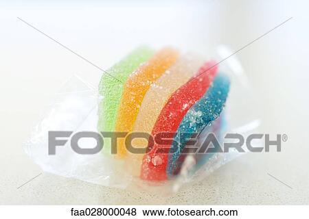 Multicolored gumdrop candy, close-up View Large Photo Image Stock Photo - Multicolored gumdrop candy, close-up. Fotosearch