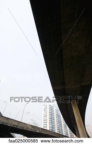Overpass, low angle view View Large Photo Image Stock Photography - Overpass, low angle view. Fotosearch