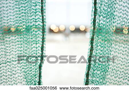 Stock Photograph - Safety net, extreme close-up. Fotosearch