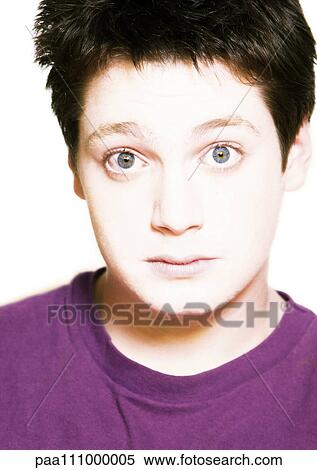 Teenage boy, close-up, portrait View Large Photo Image Stock Photography - Teenage boy, close-up, portrait. Fotosearch
