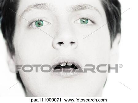 Teenage boy's face, close-up View Large Photo Image Stock Image - Teenage boy's face, close-up. Fotosearch