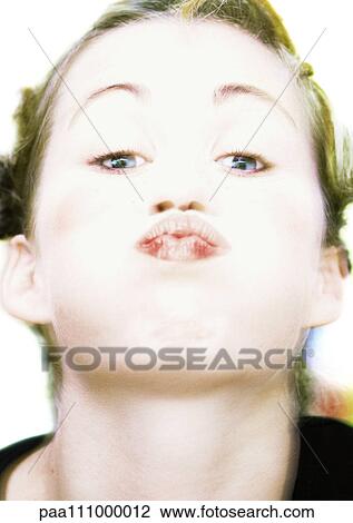 Woman's face, close-up, portrait, blurred View Large Photo Image Stock Image - Woman's face, close-up, portrait, blurred. Fotosearch