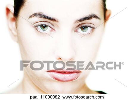 Woman's face, close-up View Large Photo Image Stock Image - Woman's face, close-up. Fotosearch