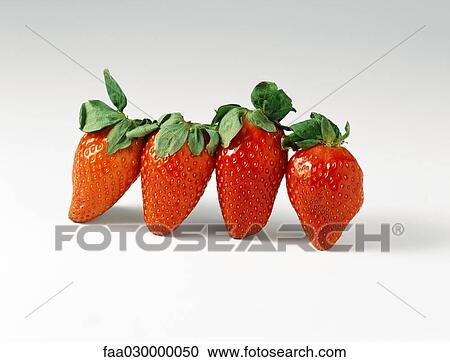 Stock Image - Gariguette strawberries. Fotosearch