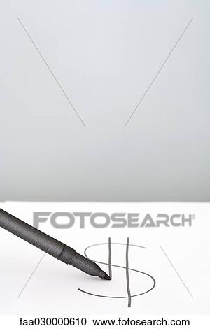 Marker drawing a dollar sign, close up View Large Photo Image Stock Image - Marker drawing a dollar sign, close up. Fotosearch