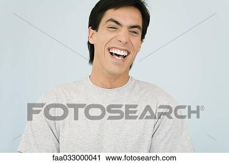 Man laughing, portrait View Large Photo Image Stock Image - Man laughing, portrait. Fotosearch