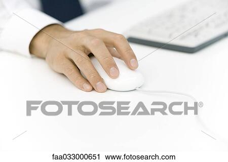 Man using computer mouse, cropped view of hand View Large Photo Image Stock Image - Man using computer mouse, cropped view of hand. Fotosearch