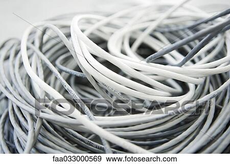 Pile of electric cables, close-up View Large Photo Image Stock Photo - Pile of electric cables, close-up. Fotosearch