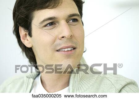 Man looking away, close-up View Large Photo Image Stock Photography - Man looking away, close-up. Fotosearch