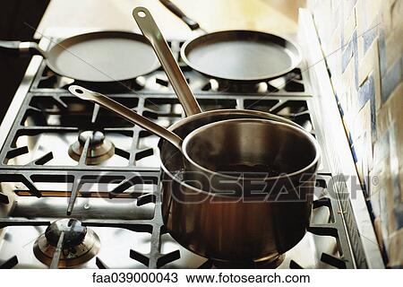 Stock Image - Double boiler. Fotosearch