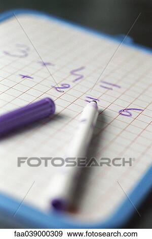 Stock Photo - Drywipe board and marker. Fotosearch