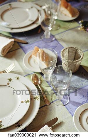 Stock Image - Set table. Fotosearch