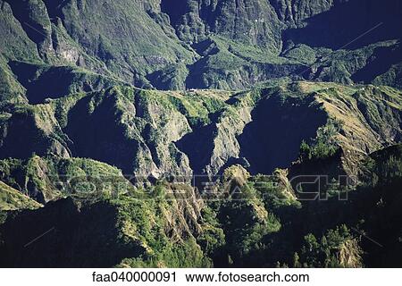 Stock Image - Aerial view of the alps. Fotosearch