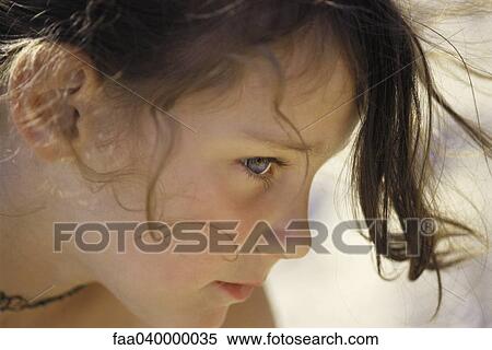Girl in profile, portrait View Large Photo Image Stock Photography - Girl in profile, portrait. Fotosearch
