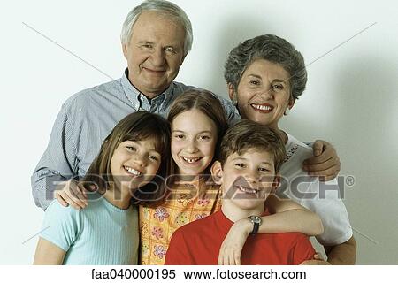 Grandparents and three grandchildren, portrait View Large Photo Image Stock Photography - Grandparents and three grandchildren, portrait. Fotosearch