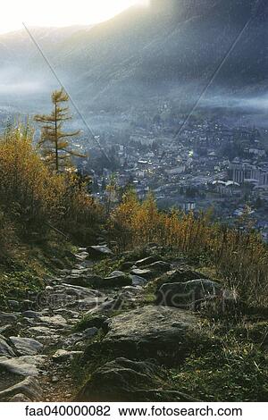 Hill overlooking Chamonix View Large Photo Image Stock Image - Hill overlooking Chamonix. Fotosearch