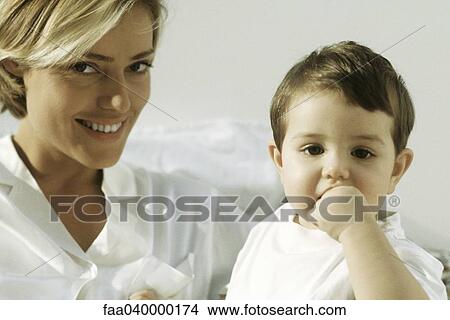 Mother and son, portrait View Large Photo Image Picture - Mother and son, portrait. Fotosearch