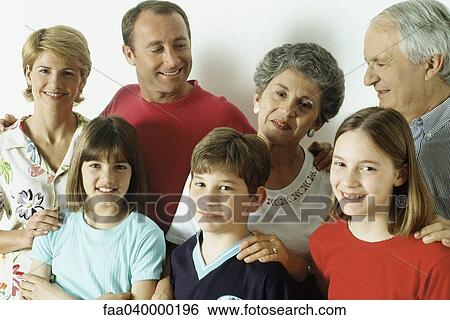 Stock Photograph - Multi-generation family portrait. Fotosearch