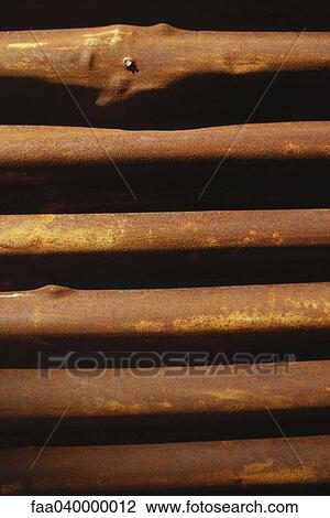 Rusty corrugated metal View Large Photo Image Stock Image - Rusty corrugated metal. Fotosearch
