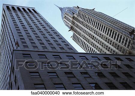United States, New York City, Manhattan, Chrysler Building, low angle view View Large Photo Image Stock Image - United States, New York City, Manhattan, Chrysler Building, low angle view. Fotosearch