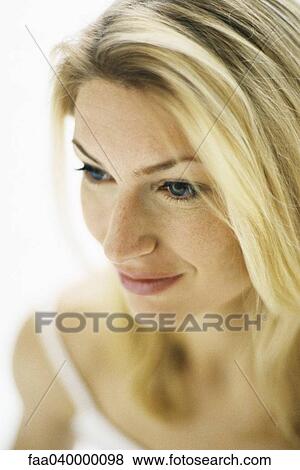 Woman looking away, portrait View Large Photo Image Stock Photo - Woman looking away, portrait. Fotosearch