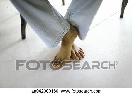 Stock Image - Woman's bare feet. Fotosearch