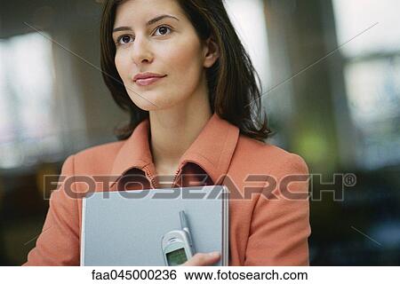 Businesswoman looking away, portrait View Large Photo Image Stock Photograph - Businesswoman looking away, portrait. Fotosearch