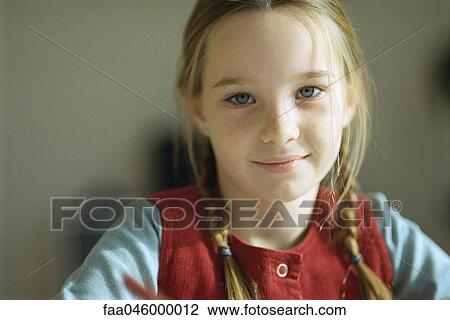Little girl, portrait View Large Photo Image Stock Image - Little girl, portrait. Fotosearch