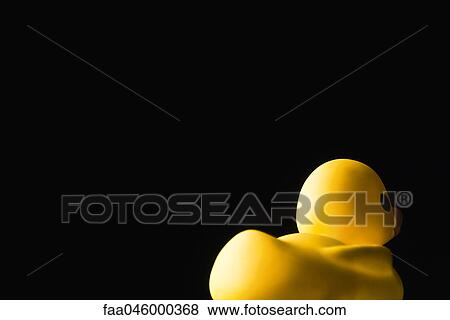 Rubber duck, on black background, rear view View Large Photo Image Stock Photo - Rubber duck, on black background, rear view. Fotosearch